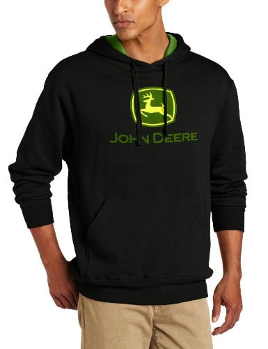 John Deere - john deere men's trademark logo core hood pullover fleece ...