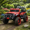 thumbnail image 2 of The Baby Shop Carro Montable Eléctrico Rojo C/ Karaoke Camioneta 4x4, 2 of 4