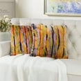 thumbnail image 5 of Home Soft Things Multi Jacquard Faux Fur Throw Pillow Cover 2pcs Set - Orange, 5 of 7