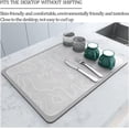 thumbnail image 4 of Kitchen Drying Mat Coffee Maker Mat for Countertops Dish Drying Mats for Kitchen Counter Dish Drying Pad Coffee Mat Drying Mats for Countertop,20X24 Inch,White and Grey, 4 of 6