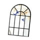 thumbnail image 4 of Espejo de arco decorativo de estilo rústico, marco de acrílico negro, decoración de pared para ventana. B, 4 of 8