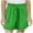 Green, variant on Girls Summer Casual Shorts Feel Elastic Waist With For Big Kids And Tweens Comfortable Athletic Play Shorts Youth Girl