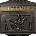 thumbnail image 2 of Yesurprise Vintage Cast Aluminum Mailbox Outside Locking Residential Mailboxes with Keys Outside Weatherproof Rustproof Security Post Mount Mail Box&nbsp;Heavy Duty Postal Box, 2 of 6