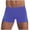 Blue, variant on Men's Swim Trunks, Athletic Boxer Swimsuit with Drawstring, Quick Dry Color Block Swimwear for Swimmers & Surfers