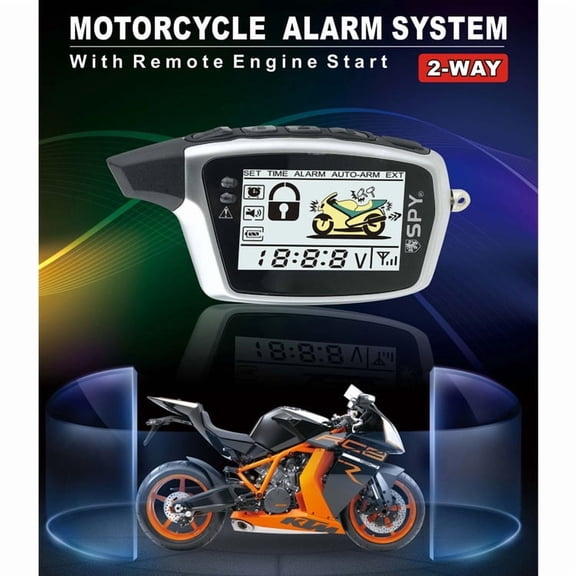 SPY Motorcycle anti-theft device Wireless alarm Intelligent accessory for remote control start of fuel vehicles