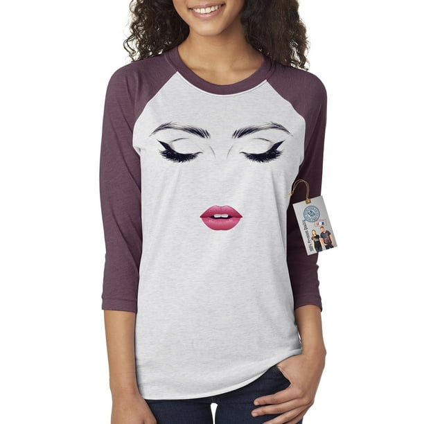 Custom Apparel R Us Womens Raglan Shirt Beautiful Face Walmart Com Walmart Com Custom Apparel R Us Womens Raglan Shirt Beautiful Face Walmart Com Walmart Com