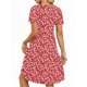 thumbnail image 5 of UVN Vestidos de Verano para Mujer Manga Corta Cuello en V Vestido Midi Damas Casual Playa Línea a Vestido Veraniego con Bolsillos, 5 of 9