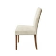 thumbnail image 5 of Dining Chairs Set of 2,Upholstered Kitchen & Dining Room Chairs(Cream), 5 of 5