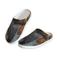 thumbnail image 2 of Daiia Flower Field Cute Bulldog Print Women’s Fuzzy Slippers Memory Foam Lightweight House Shoes Cozy Loafer Flannel House Shoes-40/41, 2 of 7