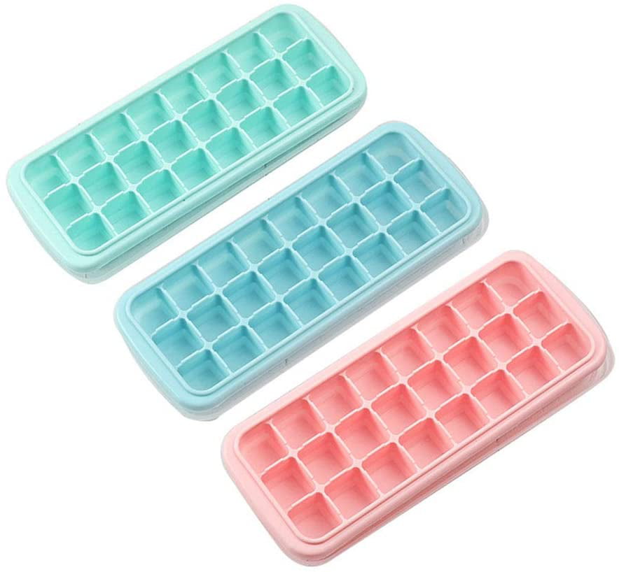 3Pack Ice Cube Trays Pink 
