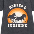 thumbnail image 2 of Instant Message - Horses And Sunshine - Toddler & Youth Girls Fleece Dress, 2 of 5