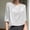 White, variant on New Summer Arrivals Olyvenn Summer Tops for Women Satin Shirts Boat Neck Short Sleeve Blouses Lightweight Simple Daily Tshirts Loose Basic Tees Beige XL