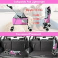 thumbnail image 4 of Pink Posh Pet Stroller by BestPet, 4 of 5