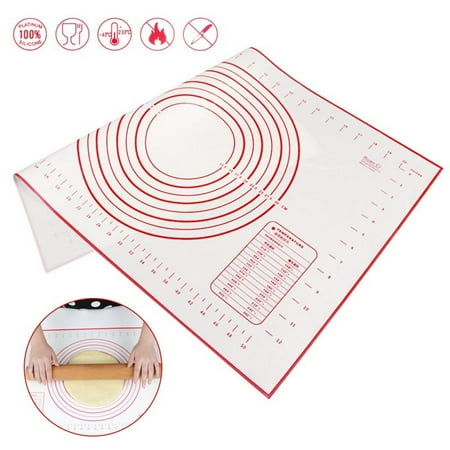 

FYCONE 40*60cm Roll Pad Large Non-Stick Silicone Baking Mat Cake Dough Mat For Pastry Rolling w/ Measurement