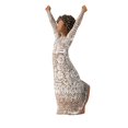 thumbnail image 3 of Dsscvnef Sister Hug Angel Girl Flower Bird Hand Painted Statue Display Interesting Resin Display, 3 of 9