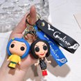 thumbnail image 4 of LLavero de muñeca Coraline y la puerta secreta de película clásica, modelo Coraline, colgante, llavero de juguete para bolso de coche, adorno, llavero con dije, 4 of 4