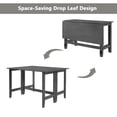 thumbnail image 2 of Farmhouse Wood Extendable Dining Table with Drop Leaf. Perfect for Small Places. Expandable Design, Adds Versatility. Ideal for Compact Spaces, 2 of 9