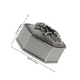 thumbnail image 2 of HONMEET Vintage Mini Jewelry Organizer Box, Metal Jewelry Storage Case, Compact and Stylish for , Earrings, Necklaces, 2 of 7