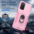 thumbnail image 3 of NIFFPD Samsung Galaxy A03S Case with Screen Protector (Anti Spy Privacy) Shockproof Phone Cover Case with Ring Kickstand Pink, 3 of 8