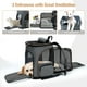 thumbnail image 3 of Mochila transportadora de mascotas Lekereise ampliable para perros y gatos pequeños, 3 of 5