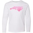 thumbnail image 3 of Inktastic North Carolina Silhouette Mandala Long Sleeve Youth T-Shirt, 3 of 5