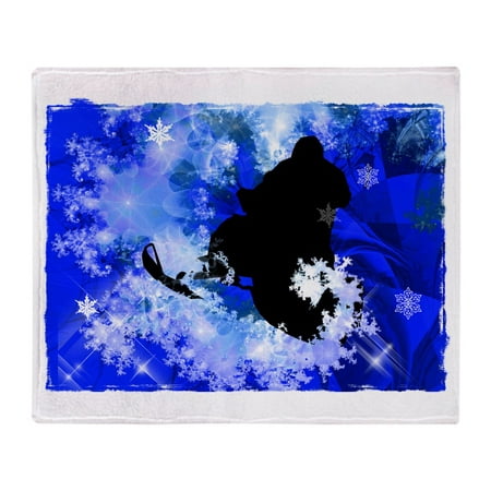 CafePress - Snowmobiling In The Avalanche Edges (2) - Soft Fleece Throw Blanket, 50
