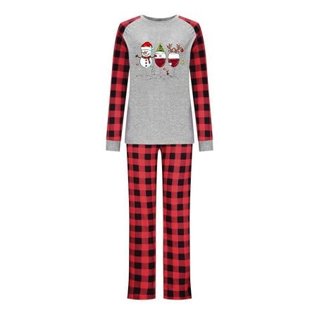 

Christmas Pajamas for Family 2098 Plaid Pjs Matching Sets Xmas Holiday Pajamas Home Jammies Christmas Outfits