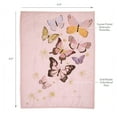 thumbnail image 3 of Lambs & Ivy Butterfly Dreams Pink/Gold 3-Piece Nursery Baby Crib Bedding Set, 3 of 9