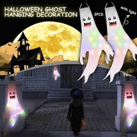 

Pendants Decor 2Pc Ghost Hanging Decoration Outdoor Decor With Led Light