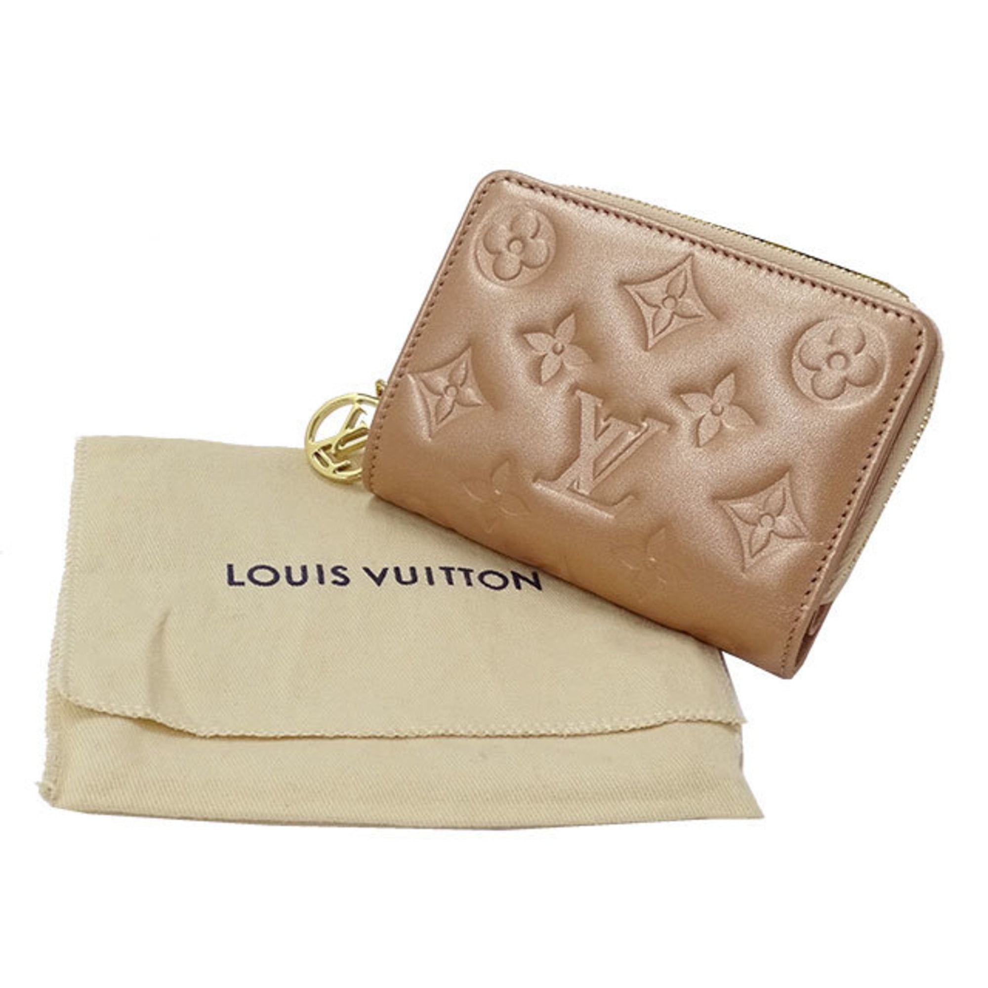 Louis Vuitton LOUIS VUITTON Monogram Painted Dot LV YK Portefeuille Lou Bifold  Wallet Brown M81981 RFID