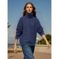 thumbnail image 3 of PAOLA RIBONI Versatile Turtleneck Pullover Sweater With Lurex Knots In Trendy Colors Relaxed Fit Crafted From Premium Blends Comfort And Style Combined, 3 of 9