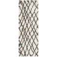 thumbnail image 6 of SAFAVIEH Belize Katriona Abstract Plush Shag Area Rug, Ivory/Charcoal, 3' x 5', 6 of 9