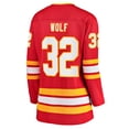 thumbnail image 3 of Women's Fanatics Dustin Wolf Red Calgary Flames Home Breakaway Jersey, 3 of 3