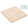 thumbnail image 3 of Tableros de Bloqueo de Ganchillo de Madera con 8 Pasadores de Varilla de Acero Inoxidable Regalos Tapetes de Bloqueo de Tablero de Madera para Granny 30cmx30cm mayimx Tablero de bloqueo de ganchillo, 3 of 8