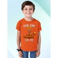 thumbnail image 2 of Turkey Pour Some Gravy On Me Funny Thanksgiving Youth T-shirt For Kids, L, Orange, 2 of 6