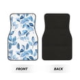 thumbnail image 3 of Crystal Fleece Car Floor Mats Set Of Four - Bottom Injection Molded For Easy Installation To Prevent Interior Contamination Suitable For Most Cars Watercolor Light Blue Leaves (1), 3 of 7