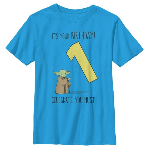 Boy's Star Wars Yoda Celebrate You Must Graphic T-Shirt