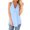 Light blue, variant on KTMKH Womens Tops V Neck Sleeveless Solid Chiffon Casual Loose Tank Top Flowy Summer Top Blouse