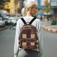 thumbnail image 7 of FORMRS Mini Backpack Purse for Women Quilted Travel Daypack Casual Shoulder Bag, Star Spangled Squares, 7 of 7