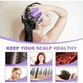 thumbnail image 4 of Silicone Scalp Massager Shampoo Brush, Scalp Brush for Hair Growth & Dandruff Removal, Hair Scrubber Scalp Stimulator Exfoliator Brush with Soft Bristles for Wet Dry Scalp Care (Black), 4 of 10