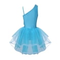 thumbnail image 2 of MSemis Kids Girls Sequins Flower Ruched Waist Tutu Ballet Leotard Dance Dress, 2 of 7