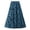 Blue, variant on Women Mid Length Skirt Dance Party A Line High Waisted Pleated Skirt Holiday Party Half Skirts Scrub Skirt One Size