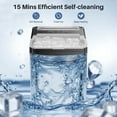 thumbnail image 3 of TINKLE WELL Portable Ice Maker, Countertop Self-Cleaning Machine with Ice Scoop & Basket, Ideal for Home, Kitchen, and Parties, Black, 3 of 7