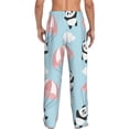 thumbnail image 3 of Daiia Cute Panda Flying in the Sky Men's Sleep Pant with Pockets and Drawstring,Pajama Pants-Medium, 3 of 9