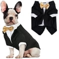 thumbnail image 1 of Ropa formal para perros, camisa, disfraz, traje de boda, fiesta, pajarita, traje para perros pequeños, medianos y grandes (M), 1 of 5
