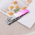 thumbnail image 6 of Unique Bargains 1pc Portable Gradient Small Flat Nail Clippers 2.56" Length Rose Red, 6 of 6