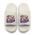 thumbnail image 2 of Unisex ISlide Justin Jefferson Cream LSU Tigers Collage Motive Slide Sandals, 2 of 5