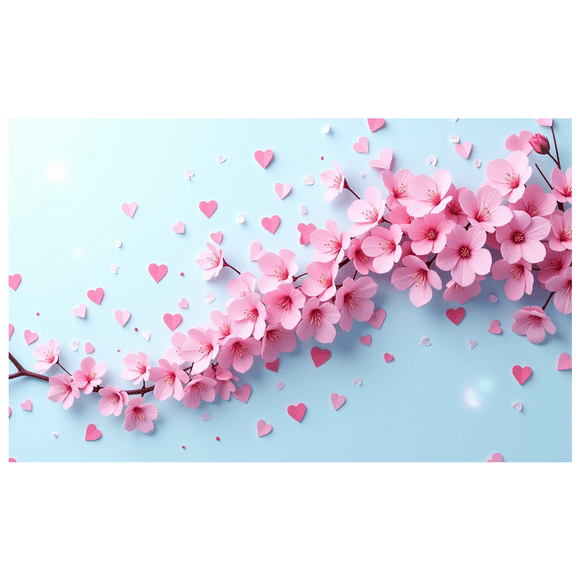 Cherry Blossom Spring Banners Wedding Background Festival Backdrop Banner Outdoor Event Photography Decoration Celebration