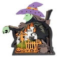 thumbnail image 1 of asddcavvf Wooden Witch Decoration: Enchanting Halloween Desktop Accessory For A Spellbinding Display, 1 of 8