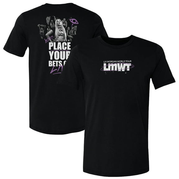 Men's 500 Level Black Liv Morgan World Tour T-Shirt